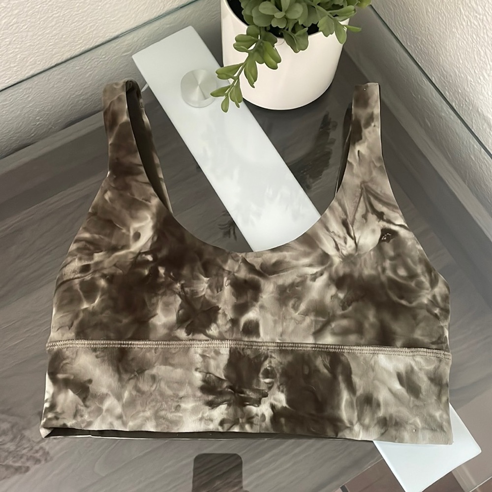 Lululemon green bra tiedye